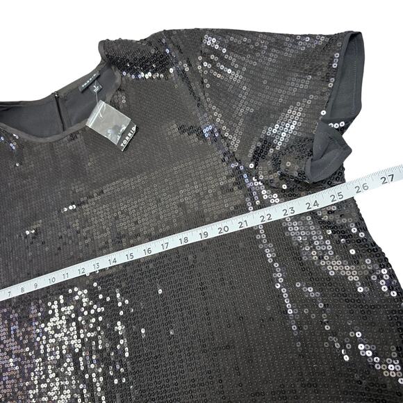 ⭐️NWT Torrid Black Sparkly Sequin Crop Top Sz 1 Fits1X 14/16 - Picture 8 of 13